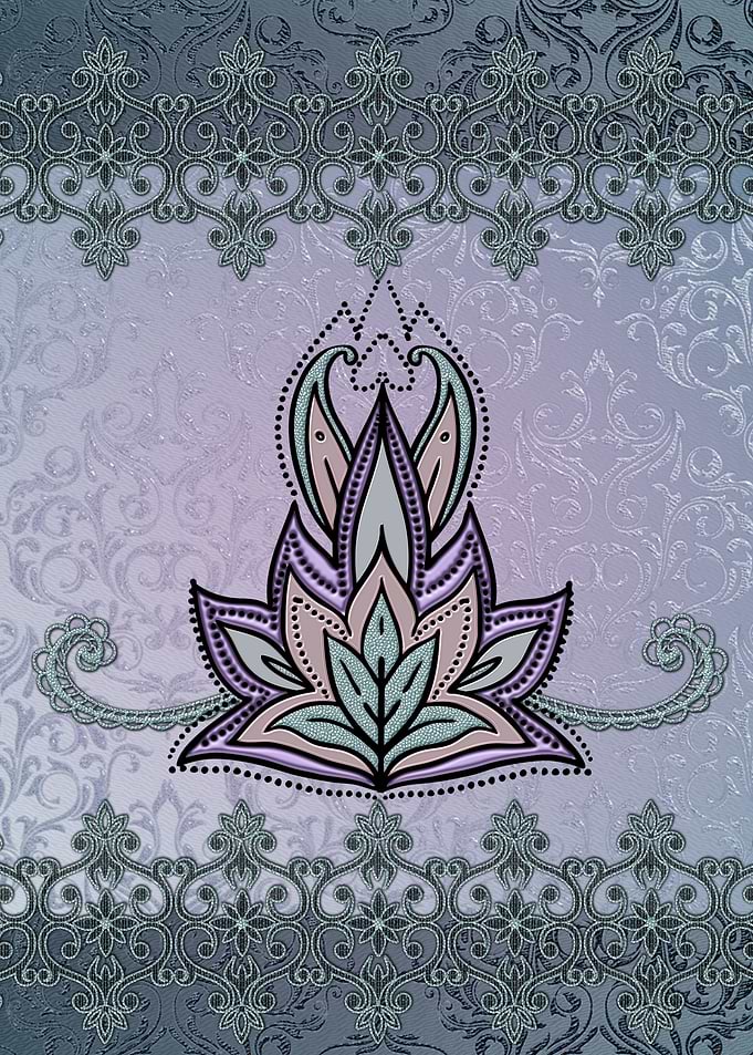 Abstract floral design
