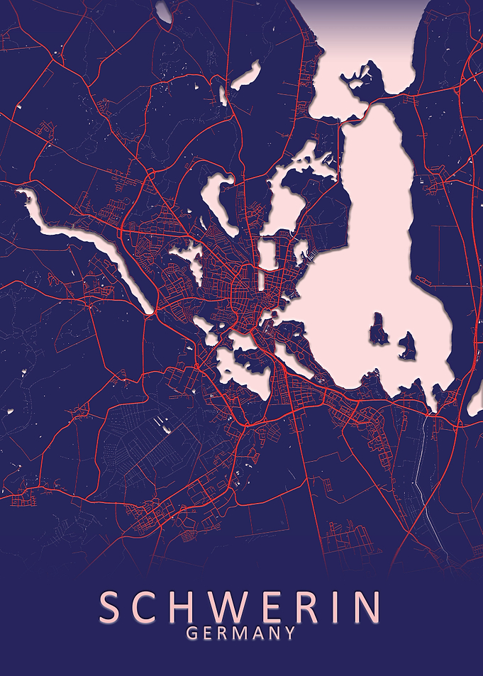 Schwerin Germany City Map
