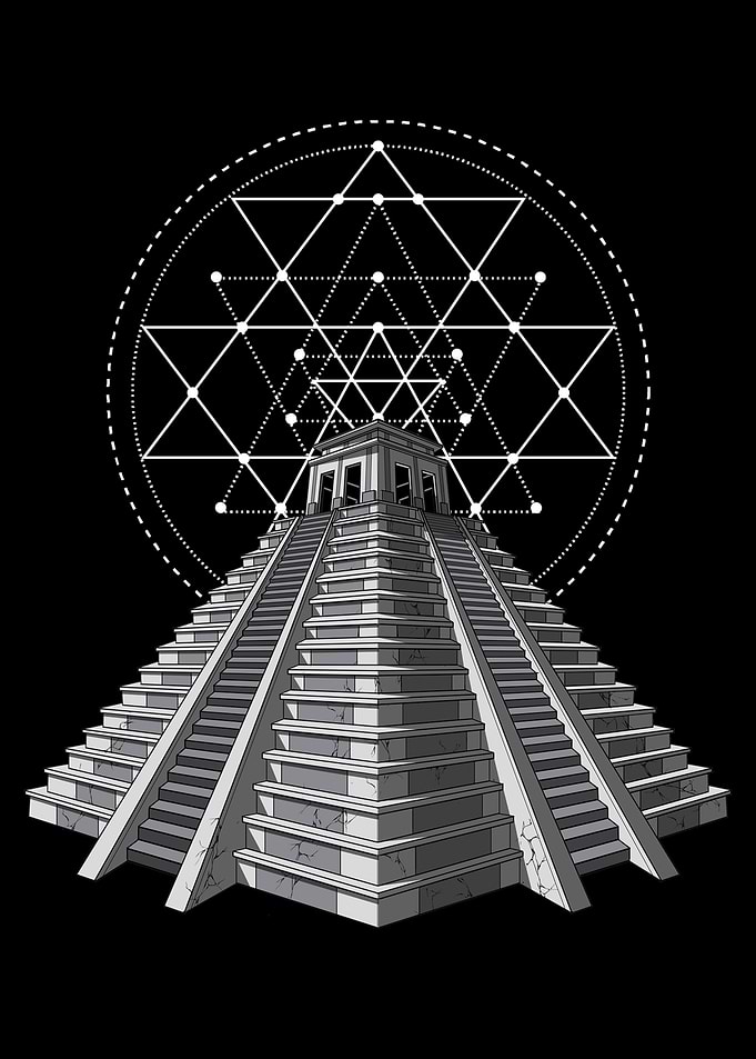 Aztec Mayan Pyramid