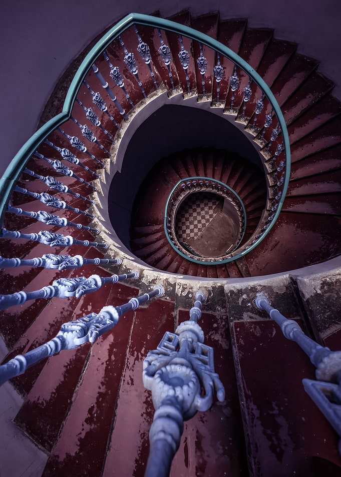 Pretty spiral staircase