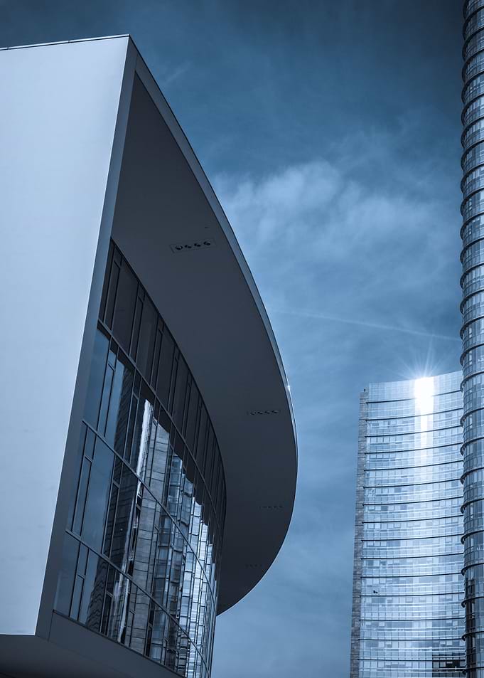 Blue view of Milan