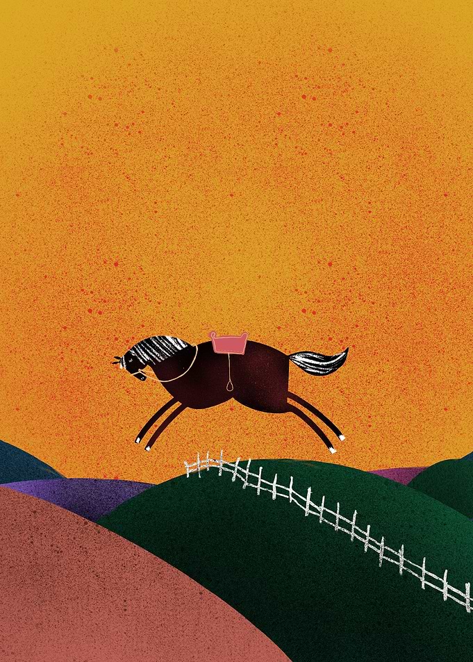 Jumping horse