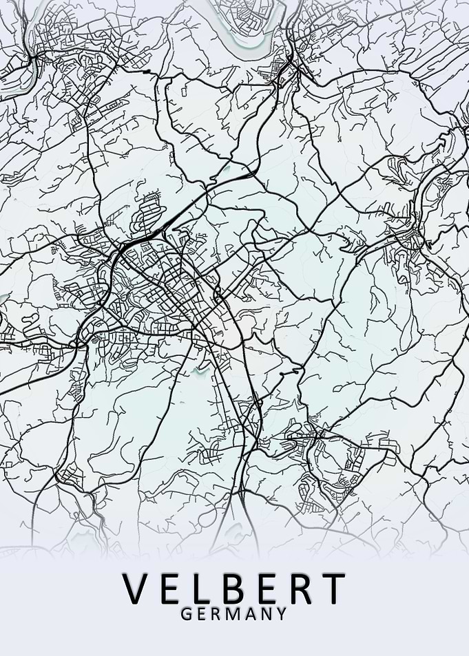 Velbert Germany City Map