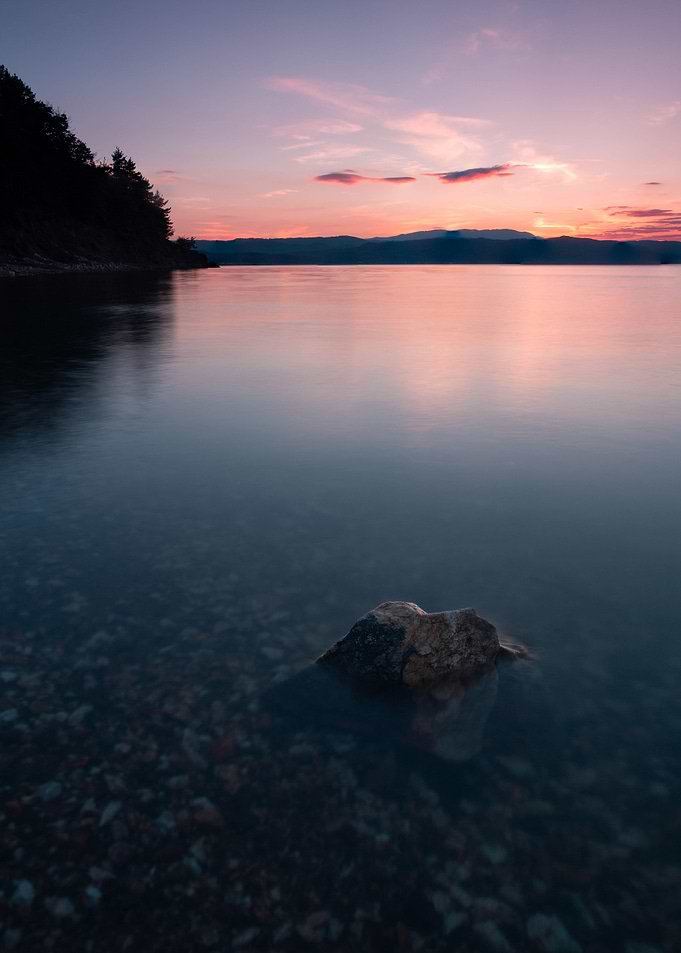 Alone in the water