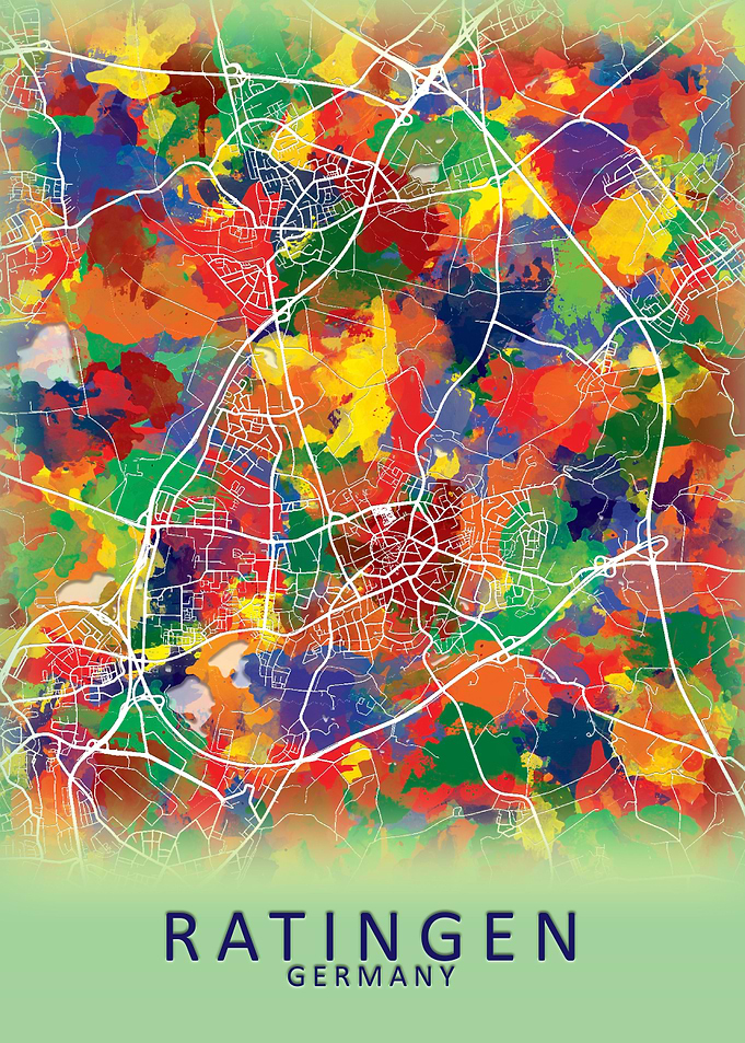Ratingen Germany City Map