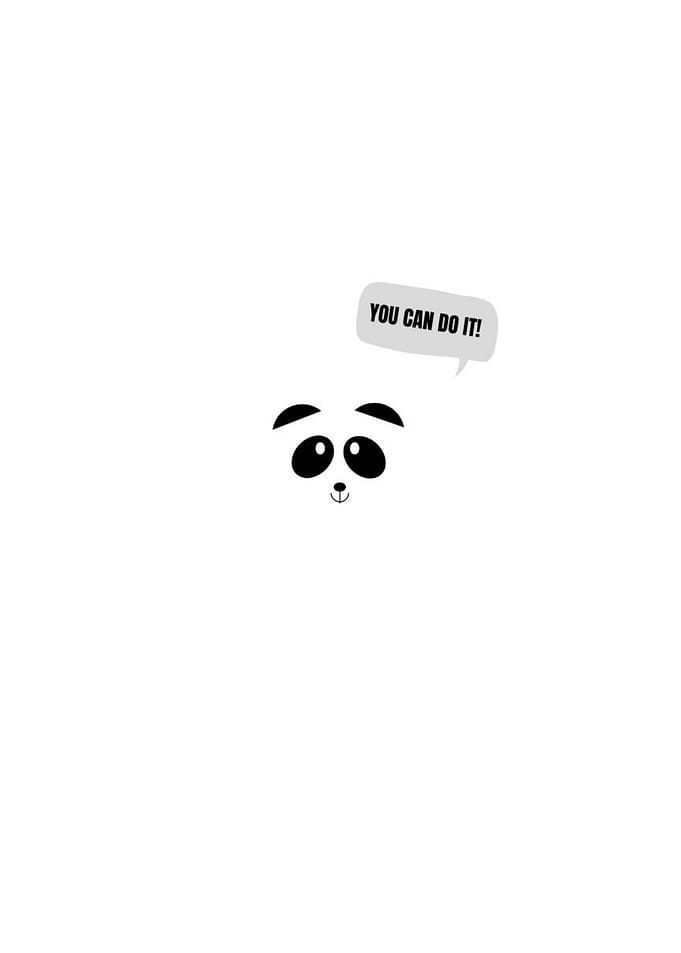 Panda in a Snowstorm