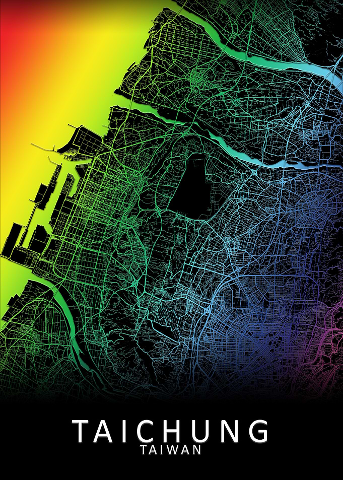 Taichung Taiwan City Map