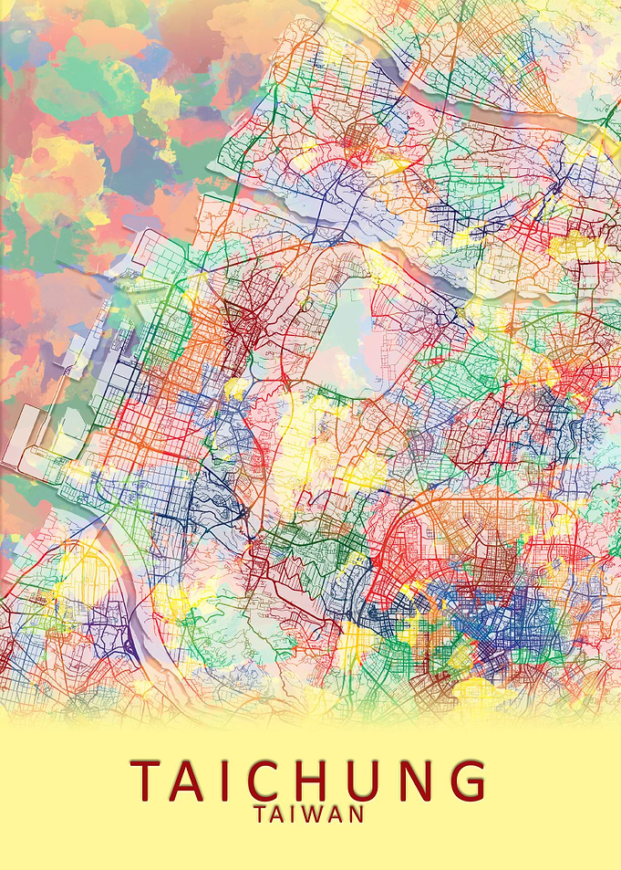 Taichung Taiwan City Map