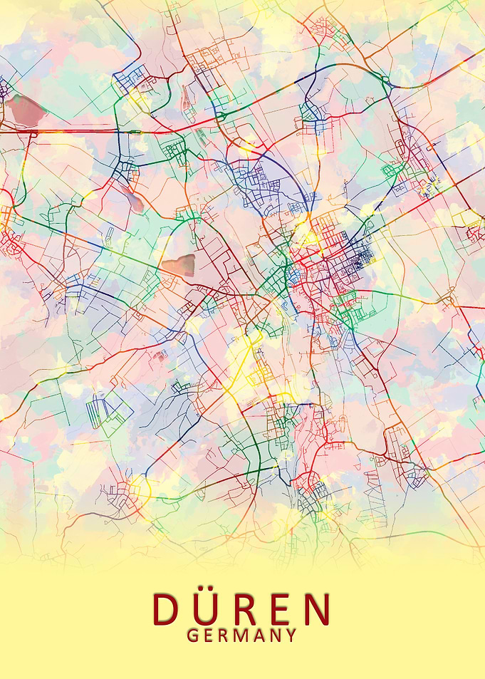 Duren Germany City Map
