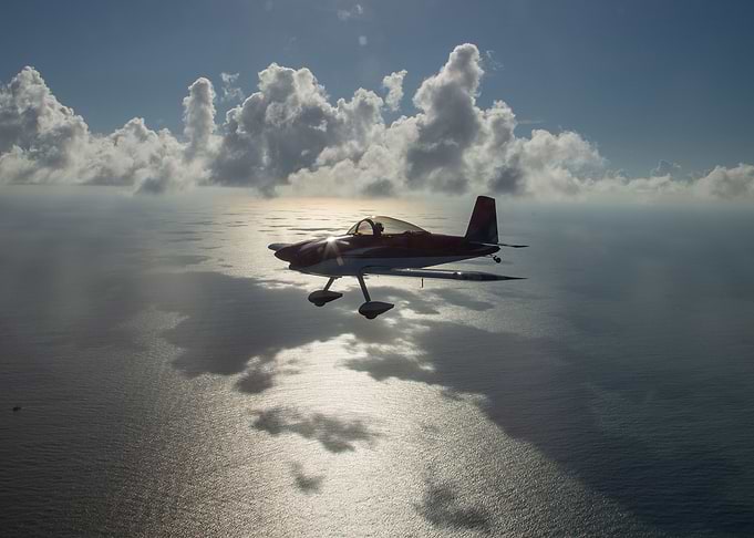 Flight over water