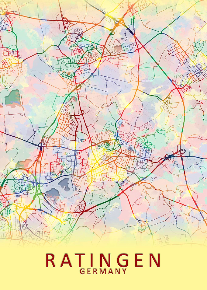Ratingen Germany City Map