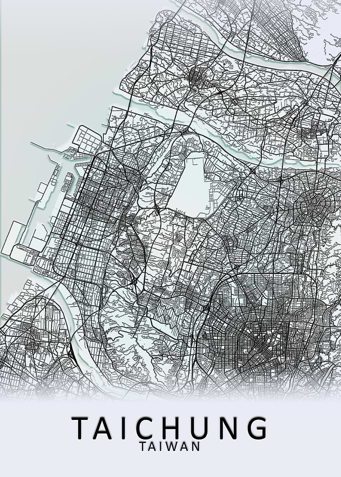 Taichung Taiwan City Map