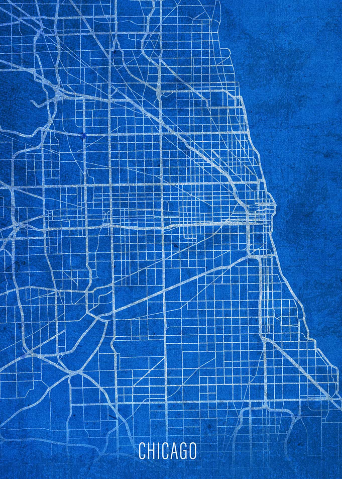 Chicago City Street Map