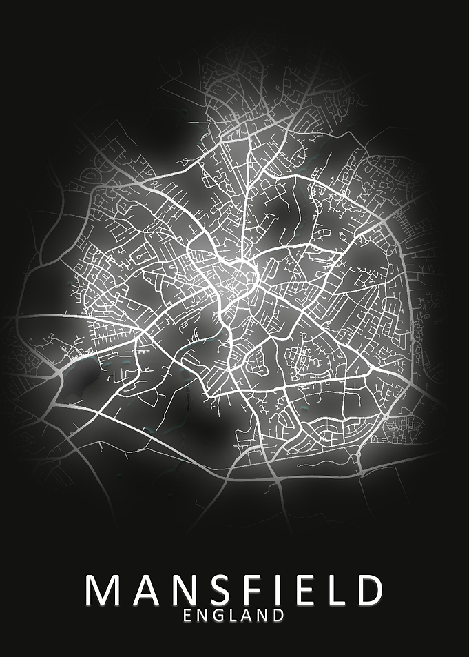 Mansfield England City Map