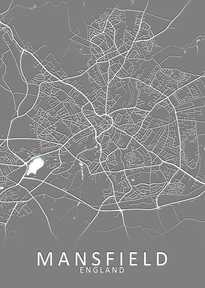 Mansfield England City Map