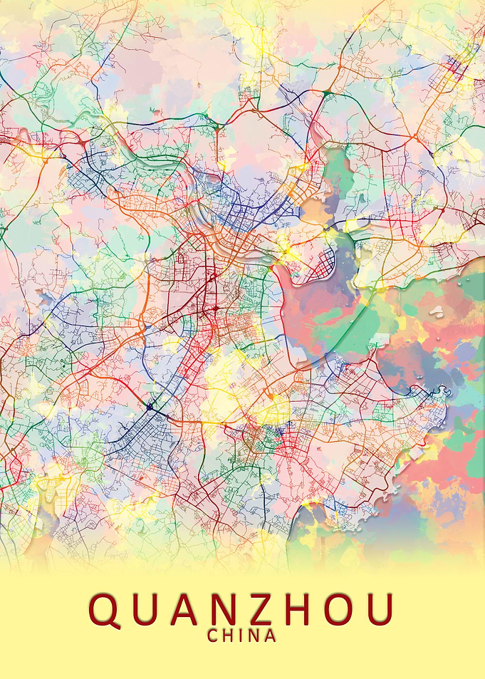 Quanzhou China City Map