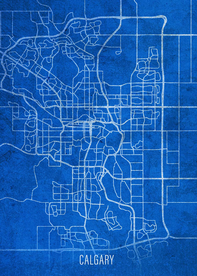 Calgary City Street Map