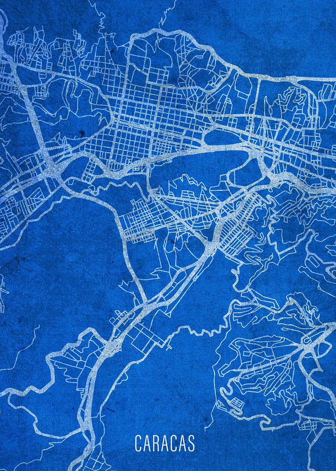 Caracas City Street Map