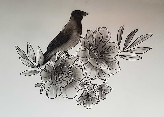 flower and the crow