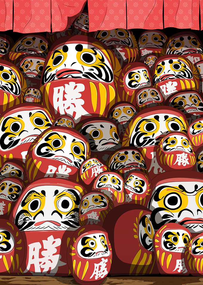 Daruma dolls