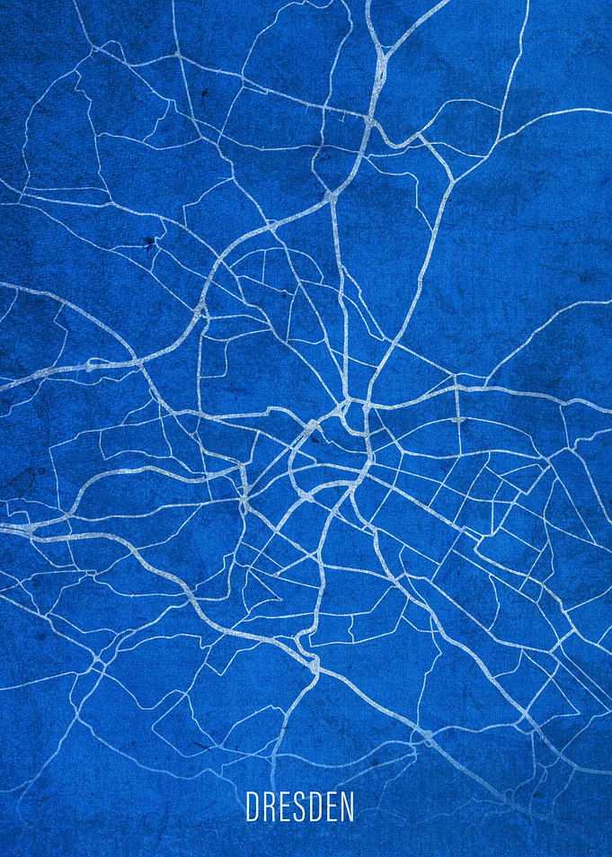 Dresden City Street Map