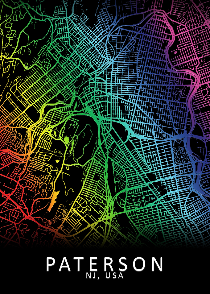 Paterson NJ USA City Map