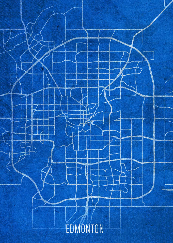 Edmonton City Street Map