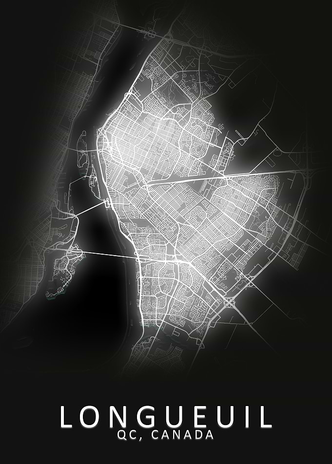 Longueuil Canada City Map