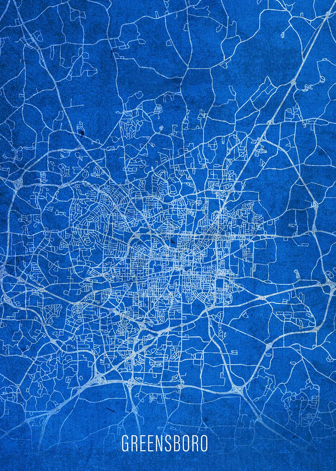 Greensboro City Street Map
