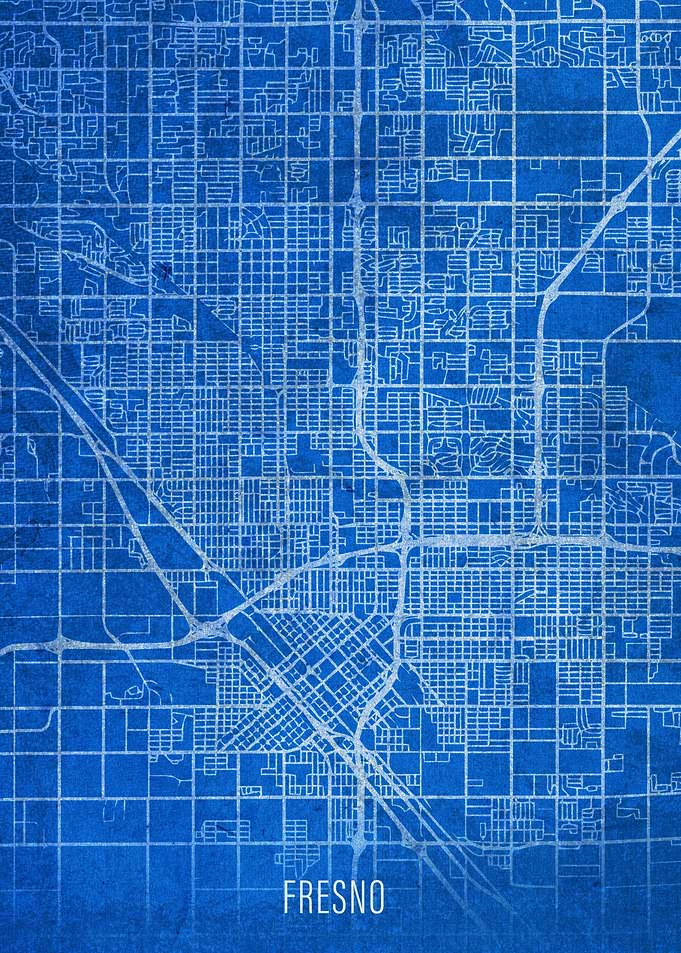 Fresno City Street Map