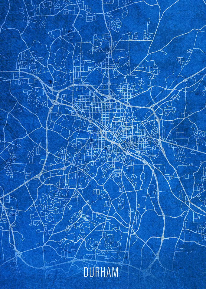 Durham City Street Map