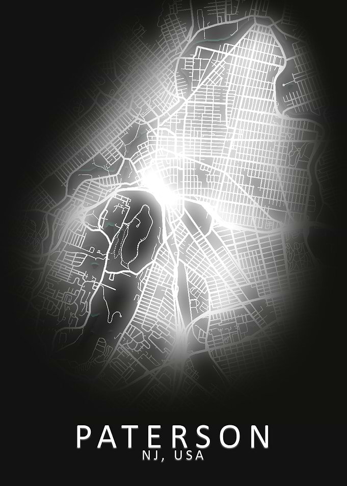 Paterson NJ USA City Map