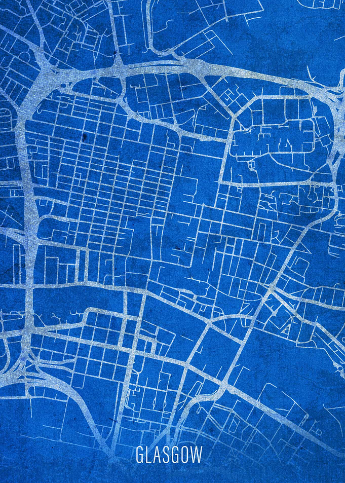 Glasgow City Street Map