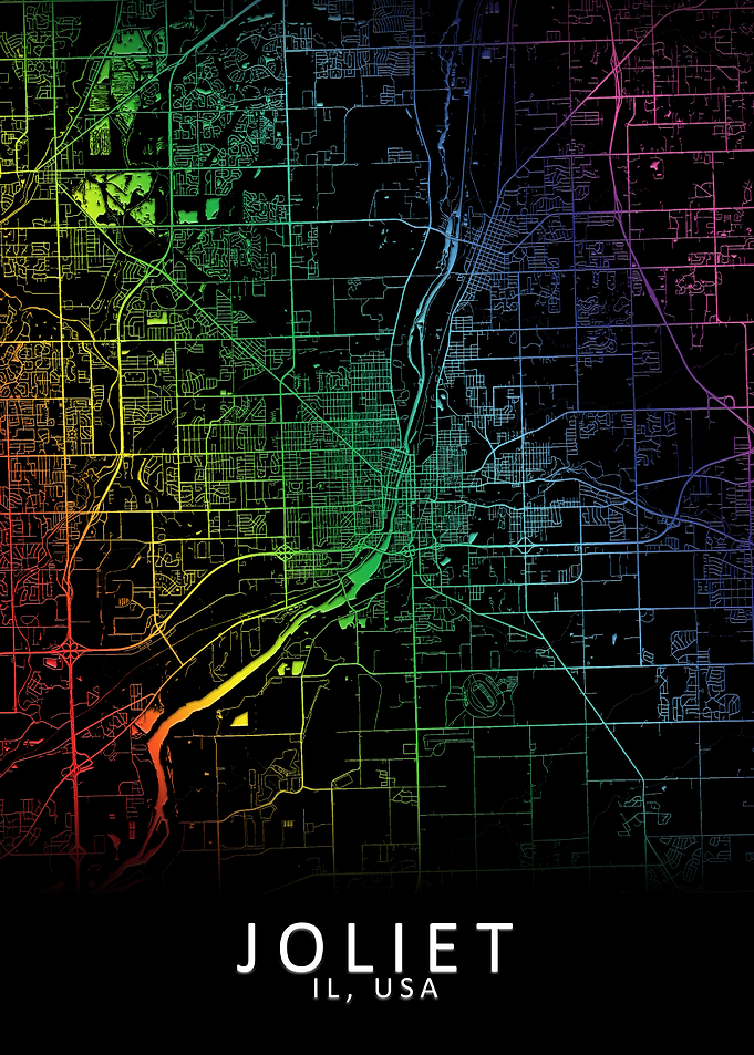 Joliet IL USA City Map
