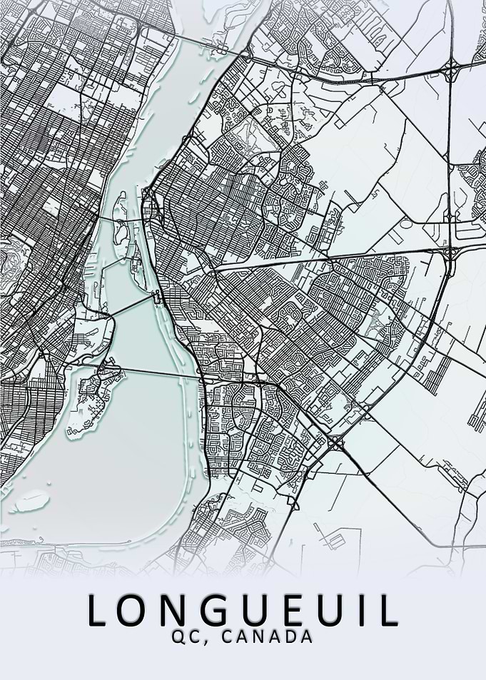 Longueuil Canada City Map