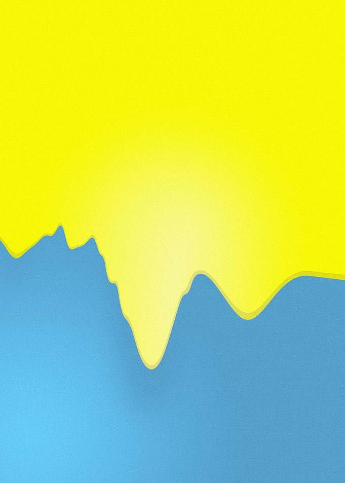 Abstract Yellow Blue