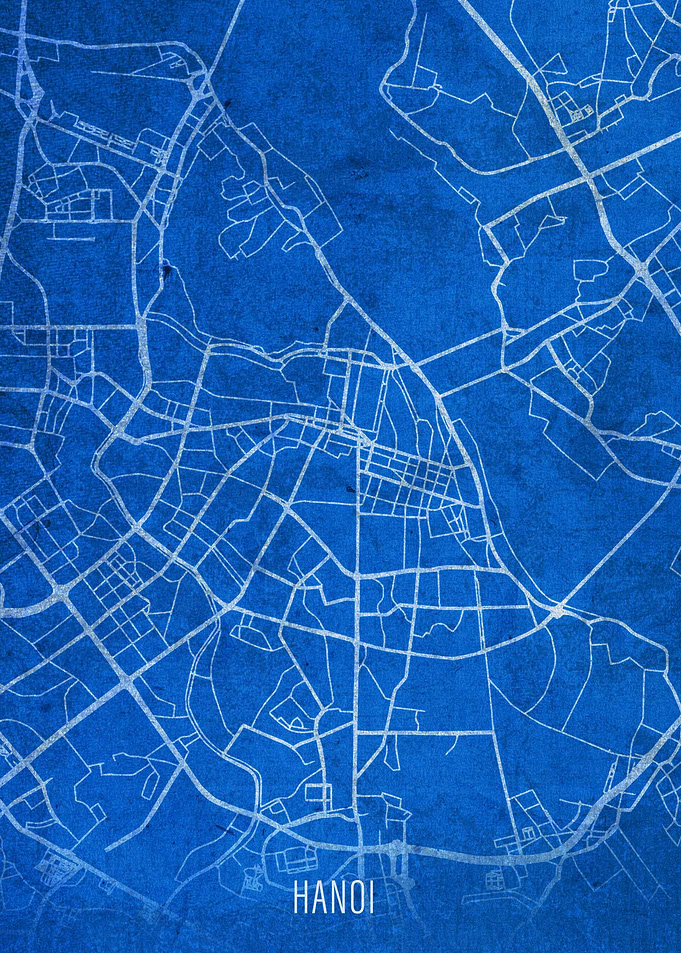 Hanoi City Streets Map