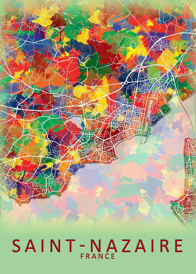 Saint Nazaire France Map