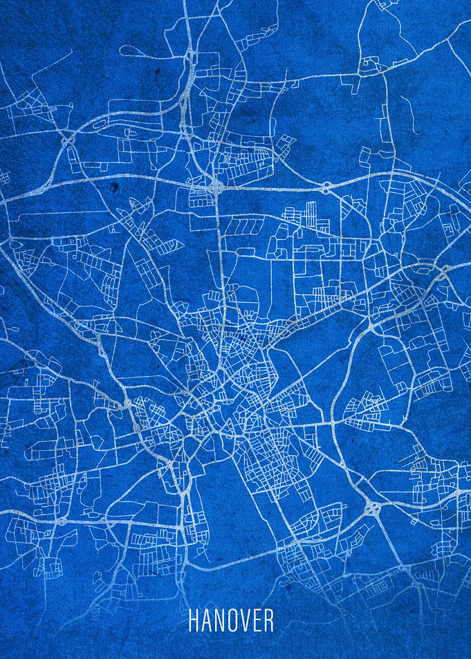 Hanover City Street Map