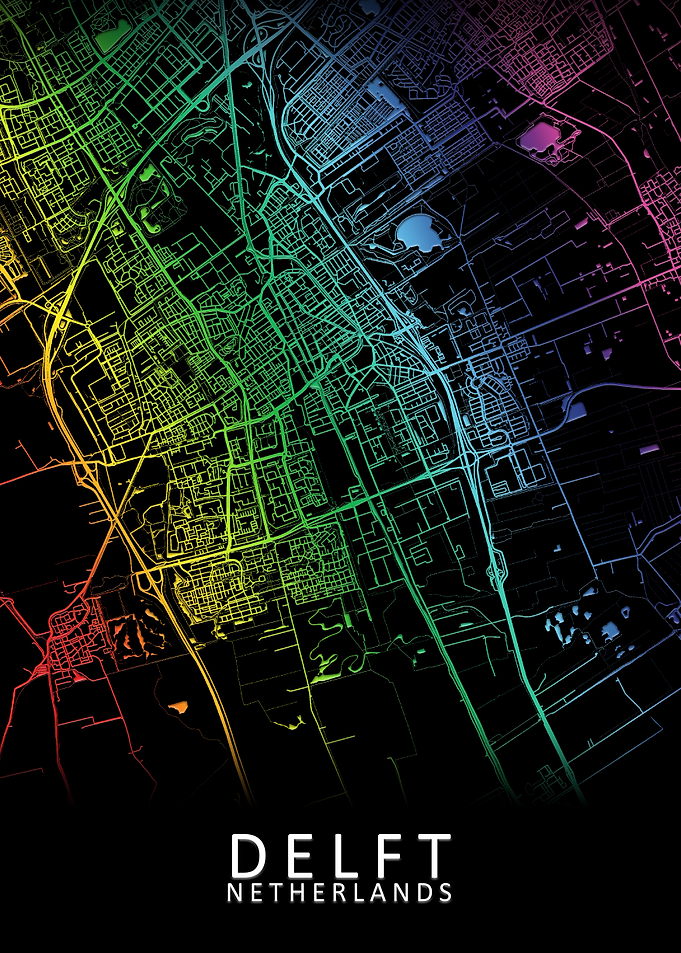 Delft Netherlands City Map