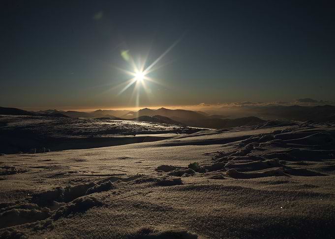 Sunset on Ben Nevis