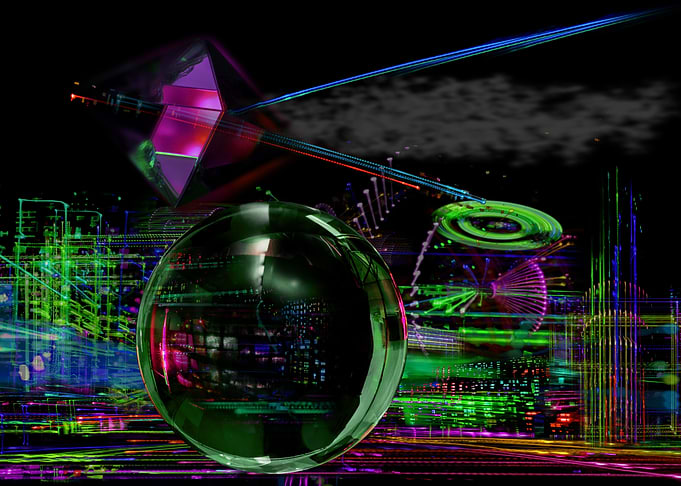 abstract sci fi background