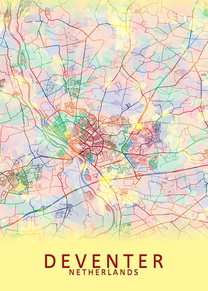 Deventer Netherlands Map