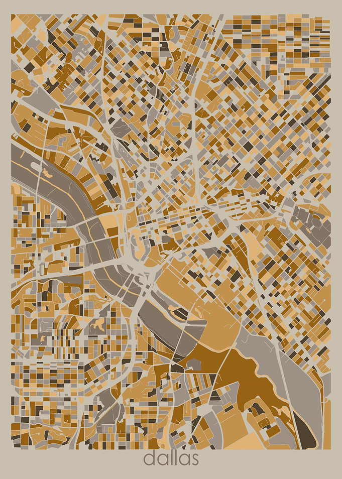 dallas map retro 3
