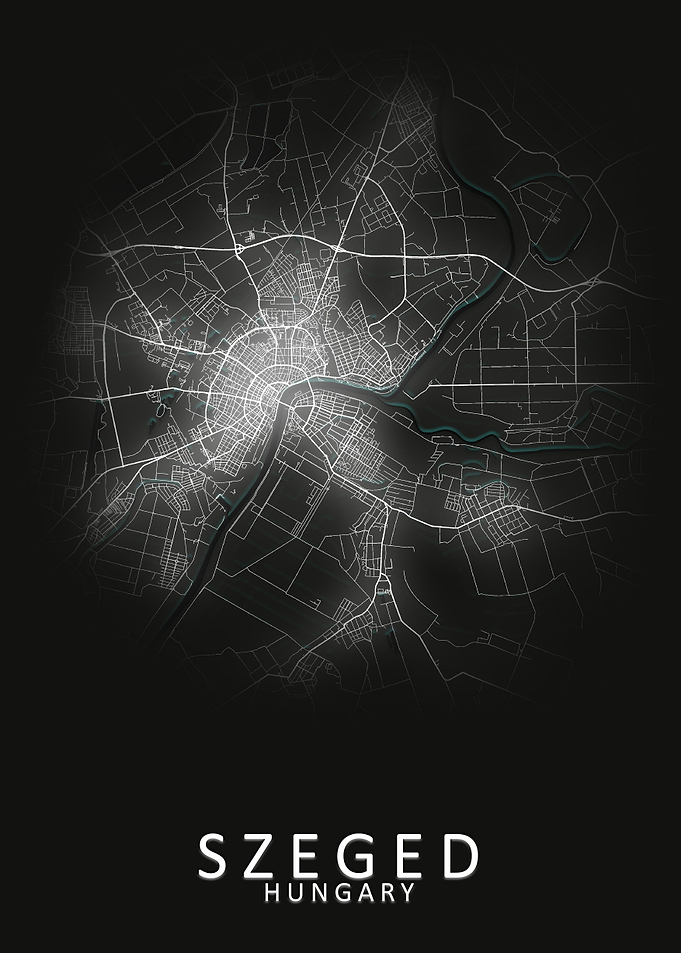 Szeged Hungary City Map