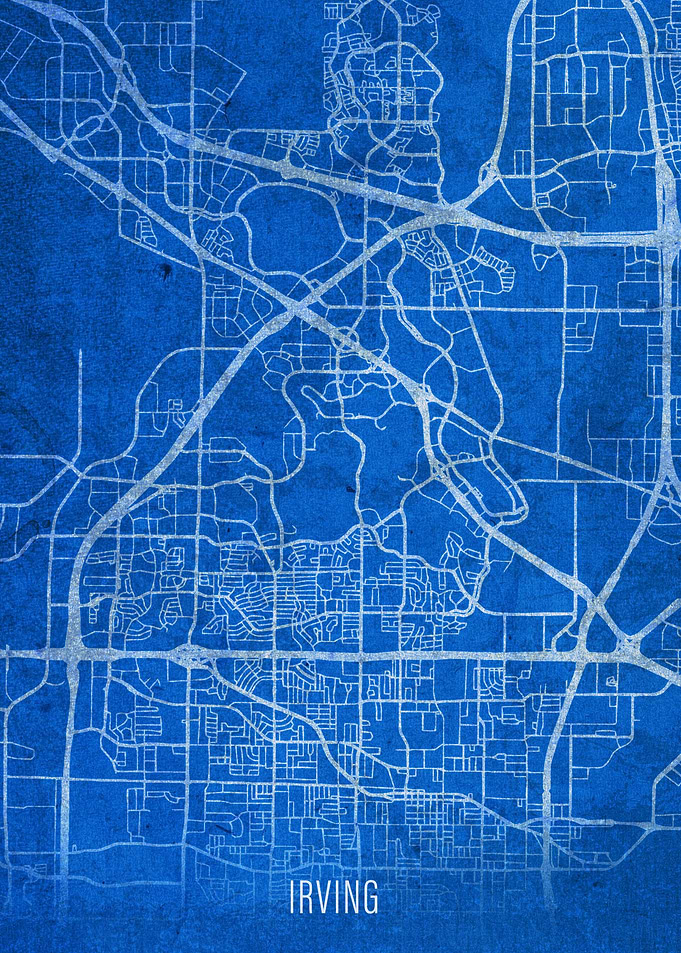 Irving City Street Map