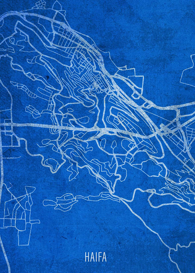 Haifa City Street Map