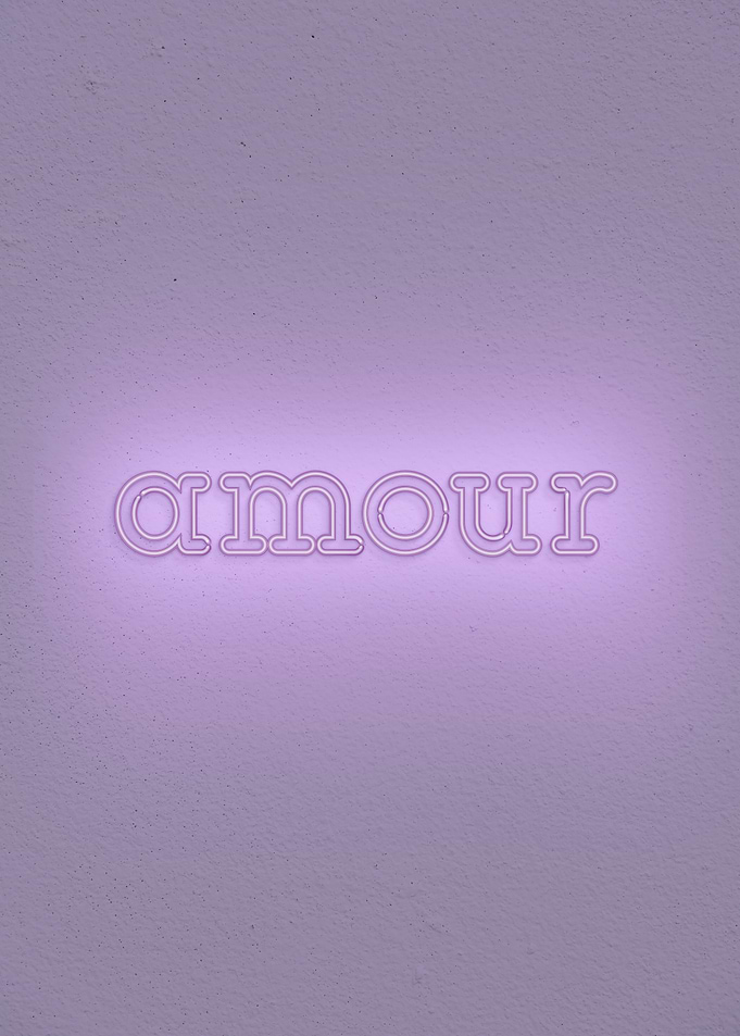 Amour Neon Poster