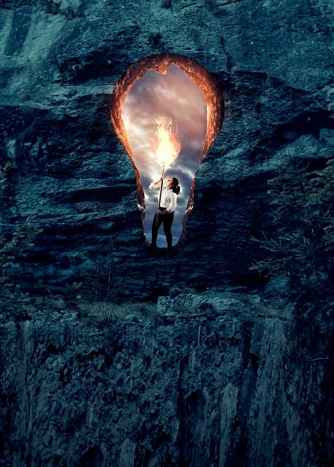 Cave bulb torch