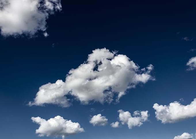 blue sky and clouds